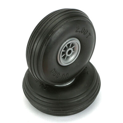 Treaded Wheels, 2" (2) Treaded Wheels, 2" (2)