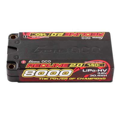 3.8V 8000mAh 1S 140C Shorty LiHV Battery: 5mm Tubes 3.8V 8000mAh 1S 140C Shorty LiHV Battery: 5mm Tubes