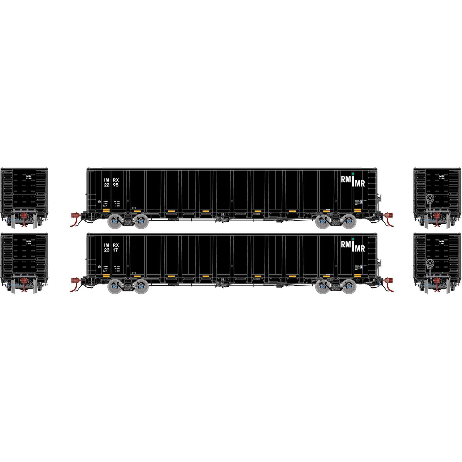 N NSC 6000 Gondola with Load, IMRX #2298, 2317 (2)