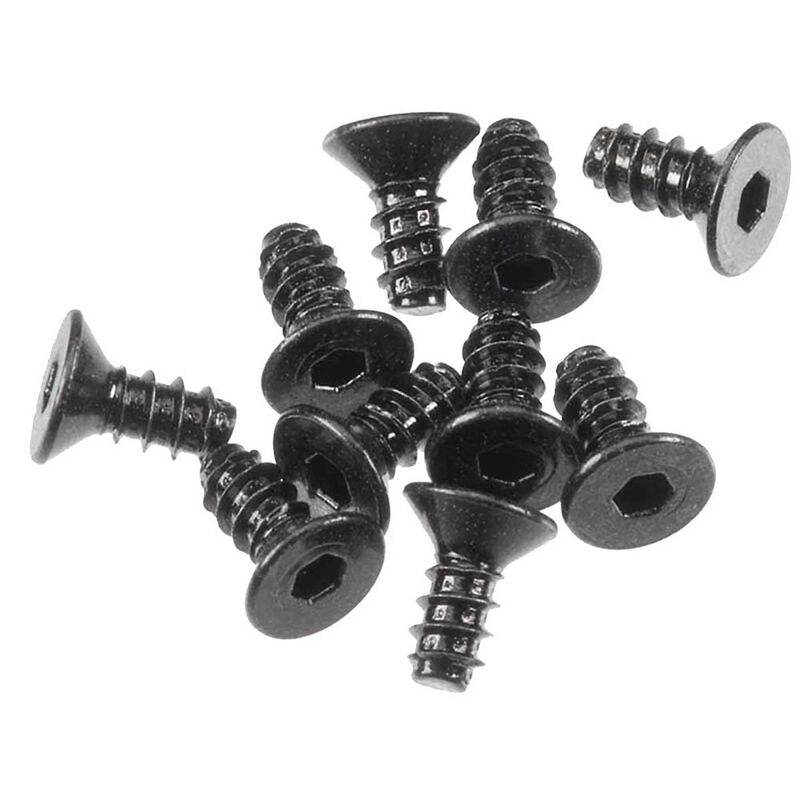 Hex Socket Tapping Flat Head M2.6x6mm Black (10)