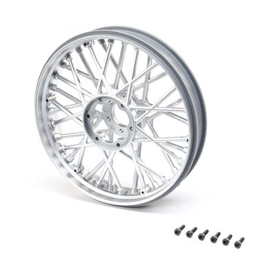 Front Wheel Set, Satin Chrome: Promoto-MX Front Wheel Set, Satin Chrome: Promoto-MX