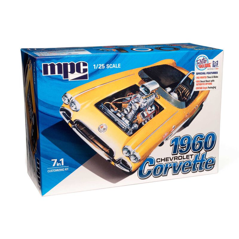 1/25 1960 Chevy Corvette 7-in-1, Model Kit