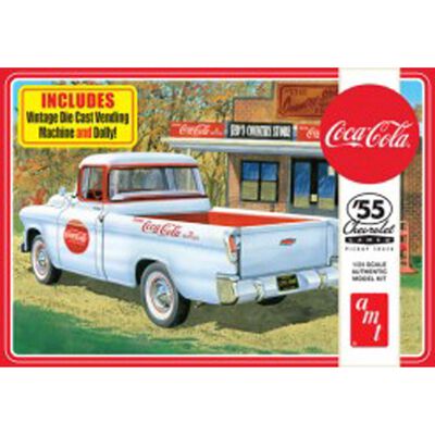 1/25 1955 Chevy Cameo Pickup Coca-Cola Model Kit 1/25 1955 Chevy Cameo Pickup Coca-Cola Model Kit