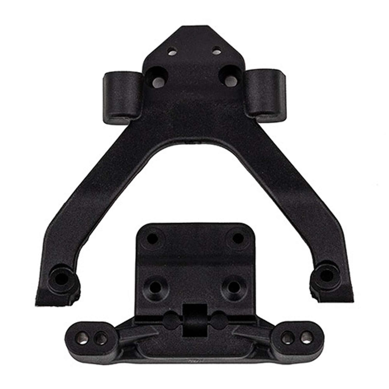Angled Front Top Plate and Ballstud Mount, 1/10 Team Associated RC10B6.4