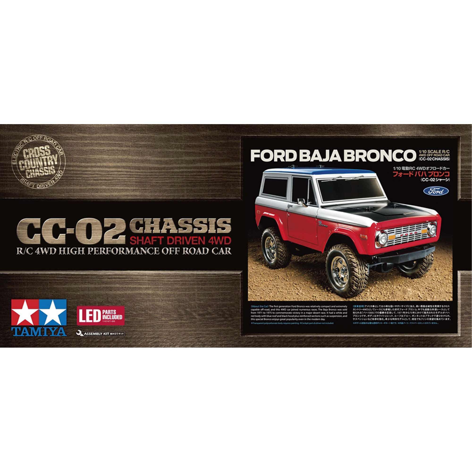 Tamiya 1/10 R/C Ford Baja Bronco (CC-02) | Tower Hobbies