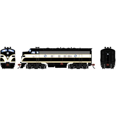 HO RND F7A Locomotive DCC-Ready, Painted Unlettered/Swept Single Stripe HO RND F7A Locomotive DCC-Ready, Painted Unlettered/Swept Single Stripe