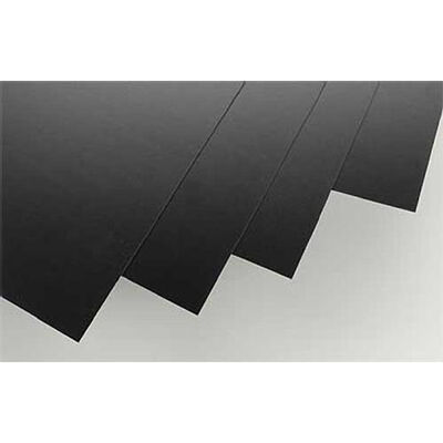 Black Styrene Sheets, .03x8x21" (4) Black Styrene Sheets, .03x8x21" (4)