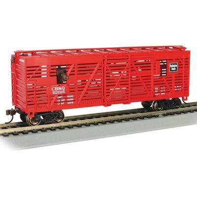 HO CB&Q #52025 with Cattle HO CB&Q #52025 with Cattle