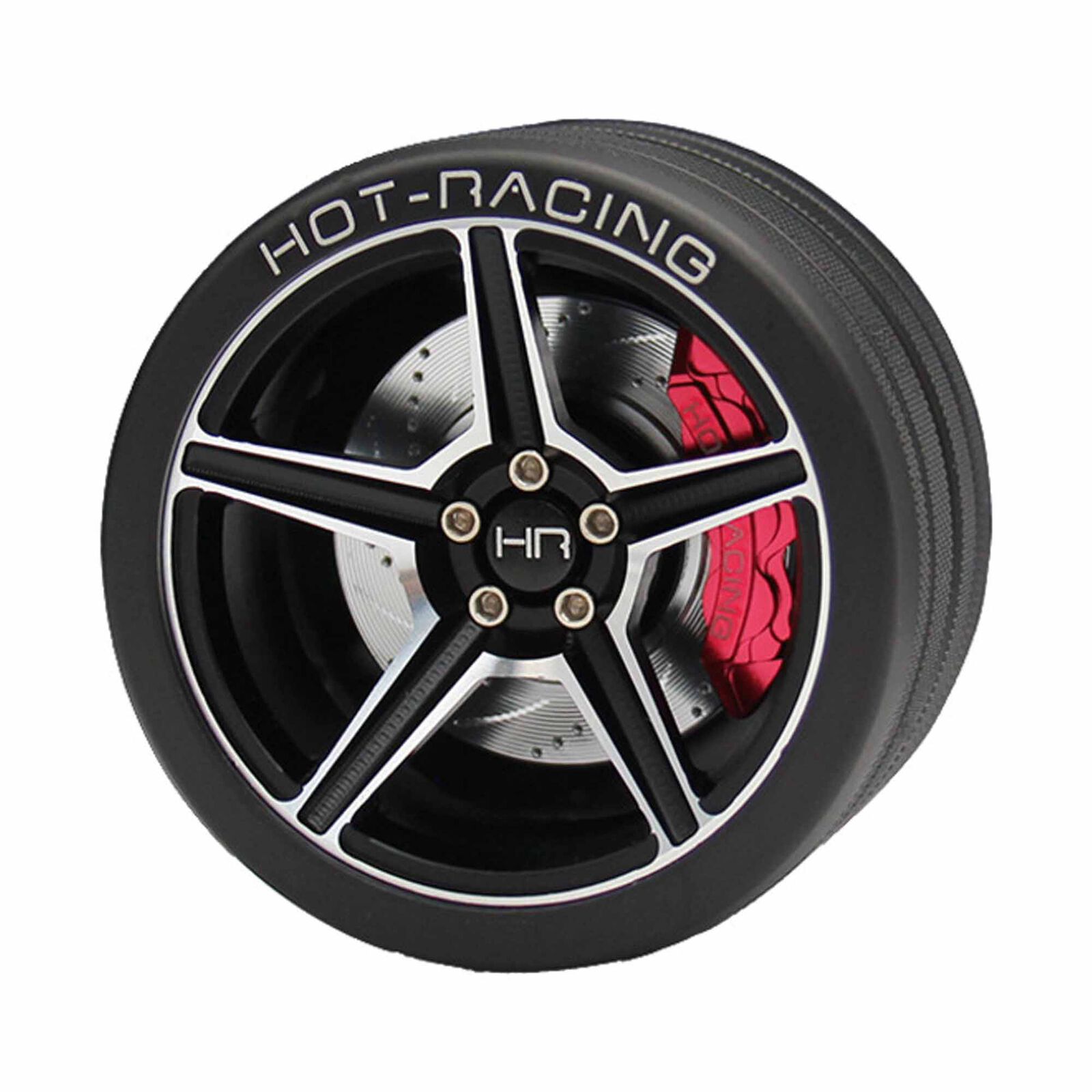 Aluminum 5 spoke Steering Wheel, FlySky NB4 Transmitter, Black