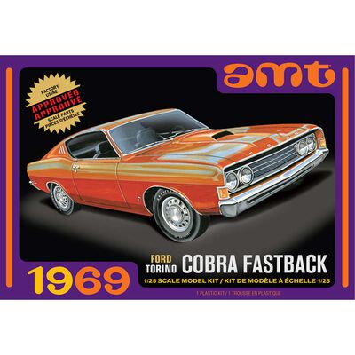 1/25 1969 Ford Torino Cobra Fastback Model Kit 1/25 1969 Ford Torino Cobra Fastback Model Kit