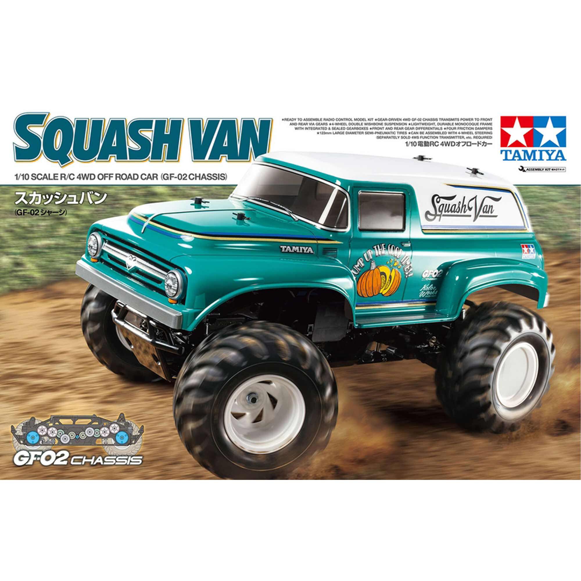 TAMIYA SQUSH VAN 1/10 RCカー Tamiya 1/10 R/C Squash Van (GF-02) | Tower Hobbies