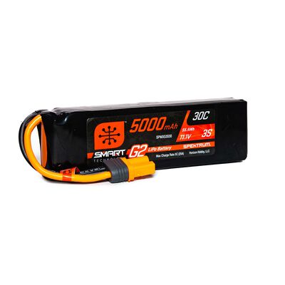 11.1V 5000mAh 3S 30C Smart G2 LiPo Battery: IC5 11.1V 5000mAh 3S 30C Smart G2 LiPo Battery: IC5