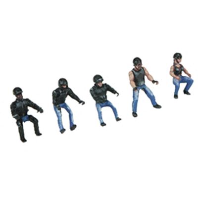 O Scale Motorcycle Figure Set (5) O Scale Motorcycle Figure Set (5)