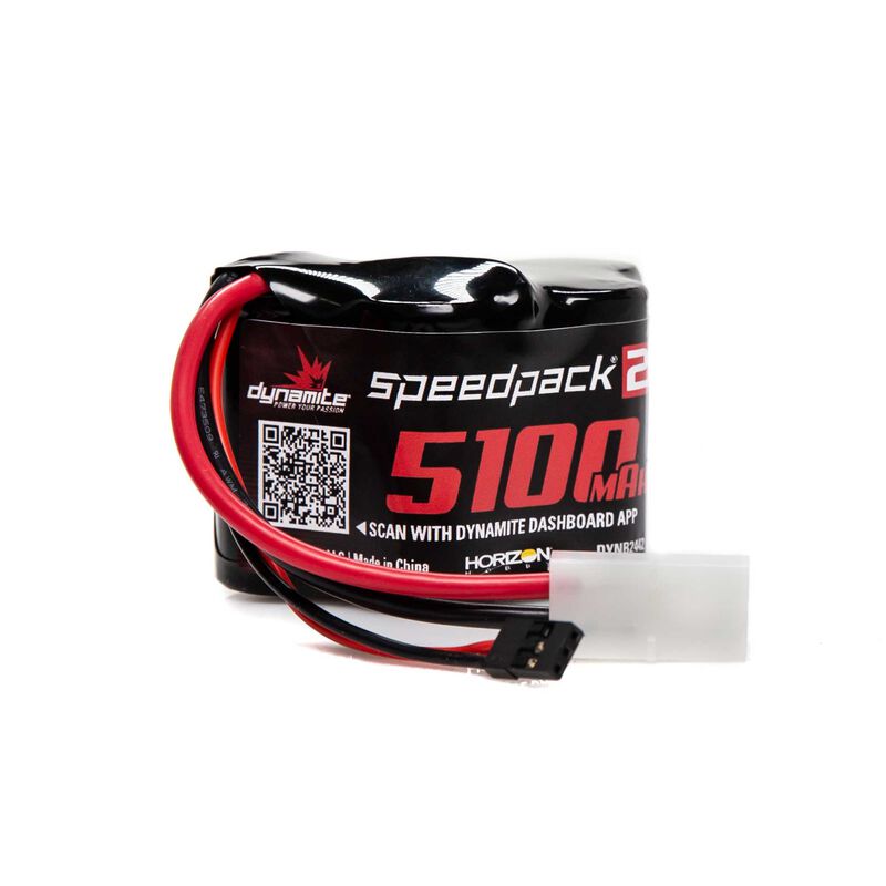 Speedpack2 6V 5100mAh 5C NiMH, Hump Receiver Pack, BAJA 5B