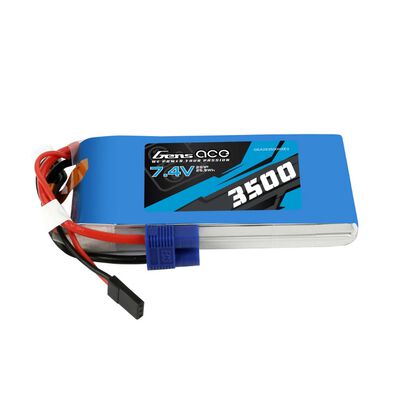 7.4V 2800mAh 2S Receiver LiPo Battery: EC3, JR 7.4V 2800mAh 2S Receiver LiPo Battery: EC3, JR