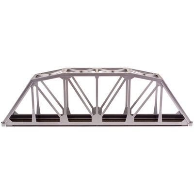 HO KIT Code 100 18" Through Truss Bridge, Silver HO KIT Code 100 18" Through Truss Bridge, Silver