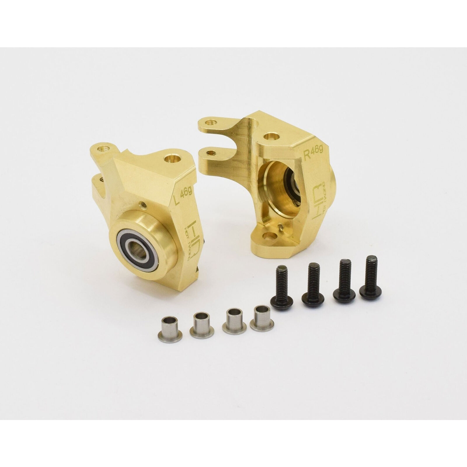 Brass Heavy Metal HD Bearing Front Knuckle: Axial SCX10II