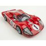 HO 1967 Ford GT40 Mk.IV #1 Mega G+ Slot Car, LeMans Red