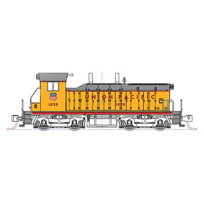 (N)EMD NW2 Union Pacific #1032 w/ Preinstalled DCC (N)EMD NW2 Union Pacific #1032 w/ Preinstalled DCC