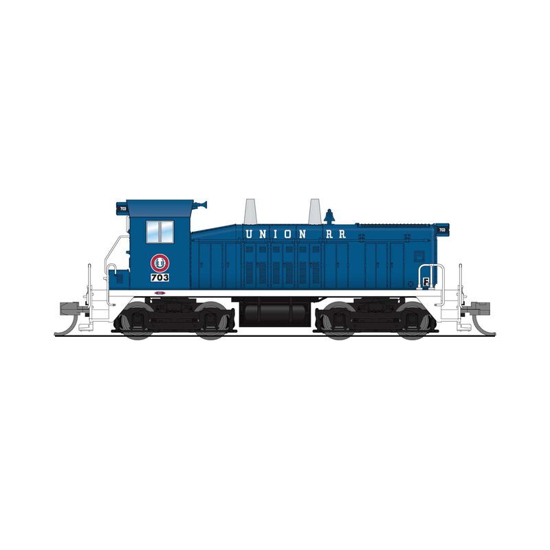 EMD SW7 Switcher, Union RR 703, Blue & White, Paragon4 Sound/DC/DCC, N