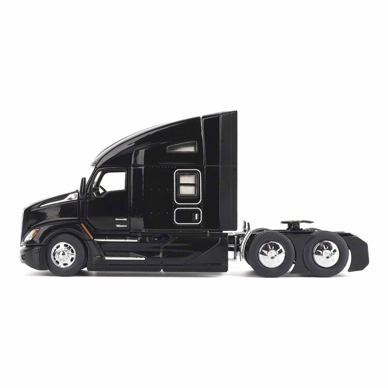 1:50 Kenworth T680 76in High Roof Sleeper Cab Tandem Tractor (Black Version)
