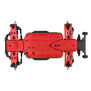 Bash Armor Rear Suspension Arms (Red) for ARRMA 3S Vehicles