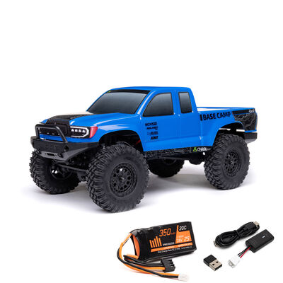 1/24 SCX24 Base Camp 4X4 RTR Brushed Rock Crawler (Battery & Charger Included), Blue - SCRATCH & DENT 1/24 SCX24 Base Camp 4X4 RTR Brushed Rock Crawler (Battery & Charger Included), Blue - SCRATCH & DENT