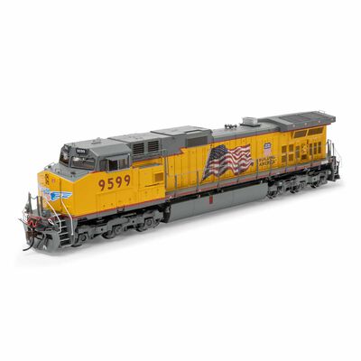HO GE Dash 9-44CW Locomotive with DCC & Sound, UP #9599 HO GE Dash 9-44CW Locomotive with DCC & Sound, UP #9599