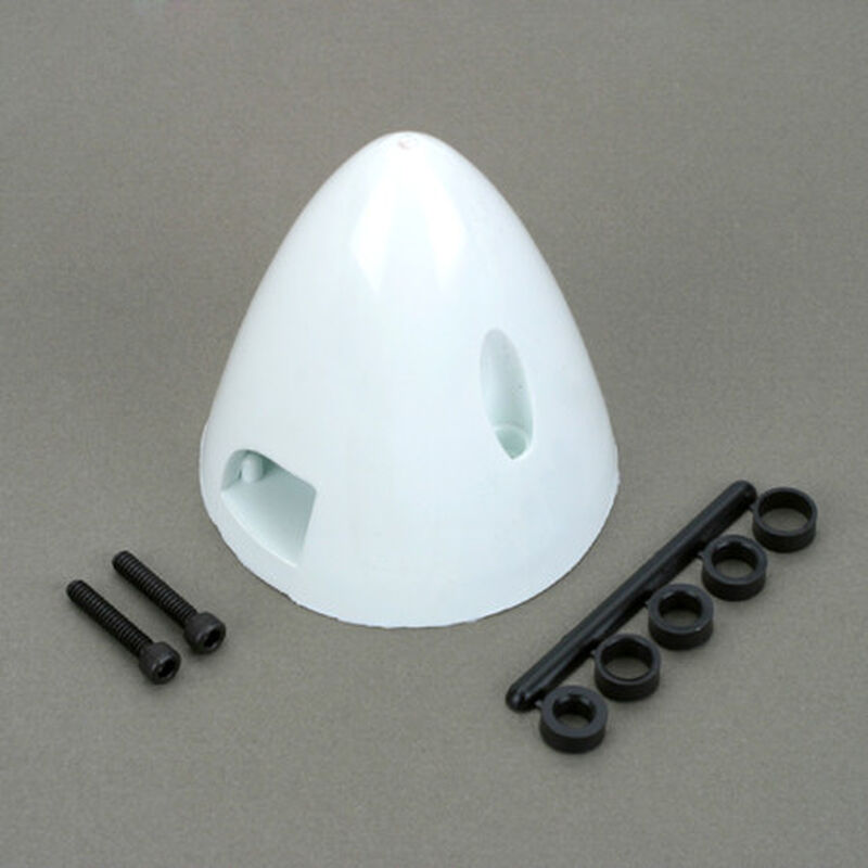 4 Pin Spinner,2-1/2" White
