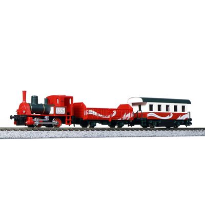 N Pocket Line Steam Locomotive & Wagons Train Set, Christmas Version N Pocket Line Steam Locomotive & Wagons Train Set, Christmas Version