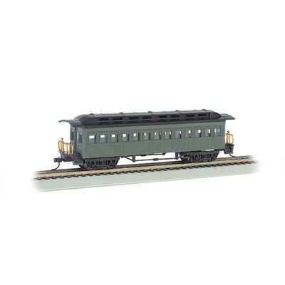 HO 1860-1880 Coach Undecorated Green HO 1860-1880 Coach Undecorated Green
