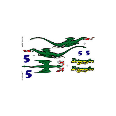 Dry Transfer Decals, Dragonfire Dry Transfer Decals, Dragonfire