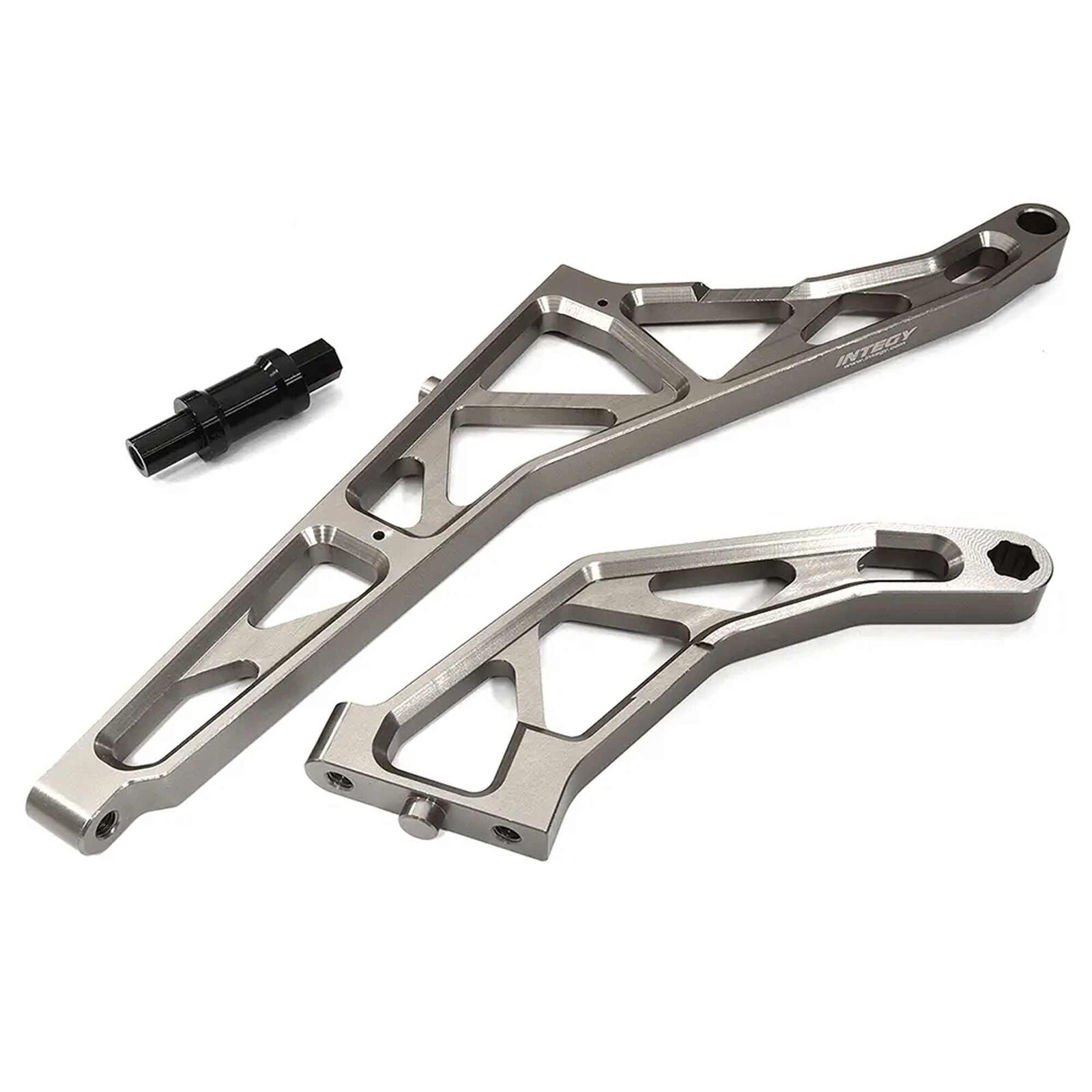 Billet Machined Rear Chassis Braces (2): Losi DBXL-E 2.0