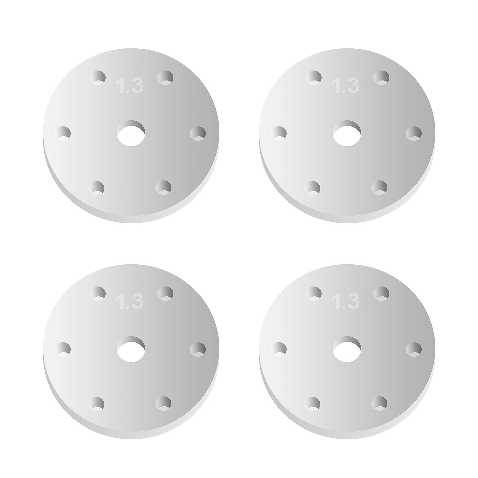 FT 16mm Shock Piston, 6x1.3mm, Flat