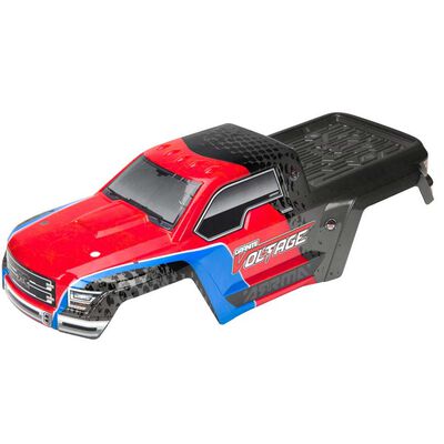 1/10 Painted Body with Decals, Red/Black: GRANITE VOLTAGE 1/10 Painted Body with Decals, Red/Black: GRANITE VOLTAGE