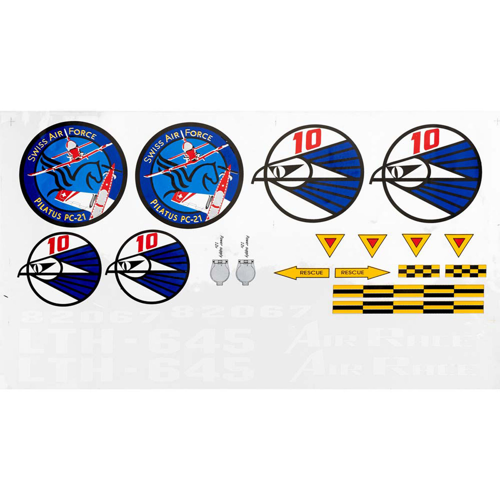Decals PC21 Pilatus 30cc EP ARF