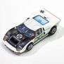 HO 1966 Ford GT40 Mk.II #96 Mega G+ Slot Car, White & Black