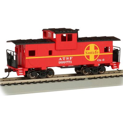 HO 36' Wide Vision Caboose SF Red HO 36' Wide Vision Caboose SF Red