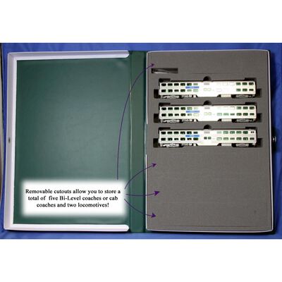 N Gallery Bi-Level Coach Chicago Metra 3-Car Set N Gallery Bi-Level Coach Chicago Metra 3-Car Set