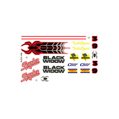 Dry Transfer Decals, Spyder Dry Transfer Decals, Spyder