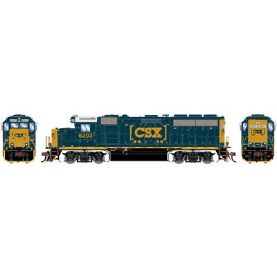 HO GP40-2 Locomotive with DCC & Sound, CSXT 'Boxcar Logo' #6203 HO GP40-2 Locomotive with DCC & Sound, CSXT 'Boxcar Logo' #6203
