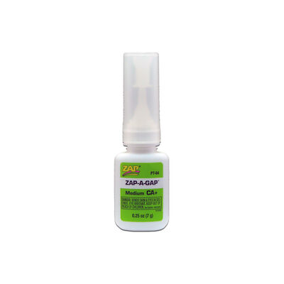 Zap-A-Gap Medium CA+ Glue, 1/4 oz Zap-A-Gap Medium CA+ Glue, 1/4 oz