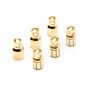 Connector: Gold Bullet Set, 8.0mm (3)