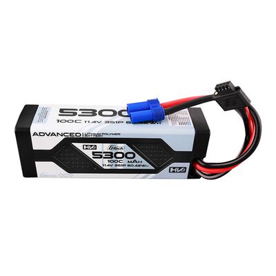 11.4V 5300mAh 3S 100C G-Tech Smart Advanced Hardcase LiHV Battery: EC5 11.4V 5300mAh 3S 100C G-Tech Smart Advanced Hardcase LiHV Battery: EC5