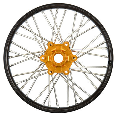 1/4 Pro-Spec Aluminum V2 Bead Front Wheel Black/Gold (1): Promoto-MX 1/4 Pro-Spec Aluminum V2 Bead Front Wheel Black/Gold (1): Promoto-MX
