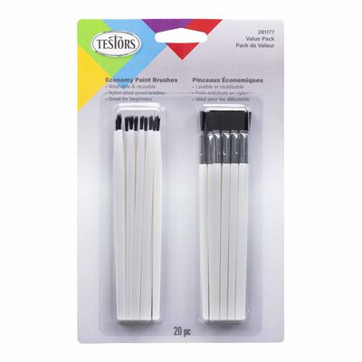 20 Piece Economy Assorted Brush Set 20 Piece Economy Assorted Brush Set