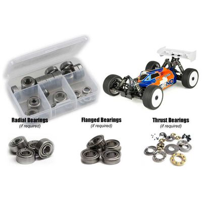 Metal Shielded Bearing Kit, 1/8 Tekno EB48 2.1 Metal Shielded Bearing Kit, 1/8 Tekno EB48 2.1