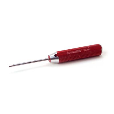 Machined Hex Driver, Red: 2.5mm Machined Hex Driver, Red: 2.5mm
