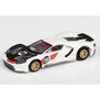 HO 2021 Ford GT Heritage #98 Mega G+ Slot Car, White