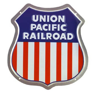 8" Die-Cut Metal Sign, UP 8" Die-Cut Metal Sign, UP